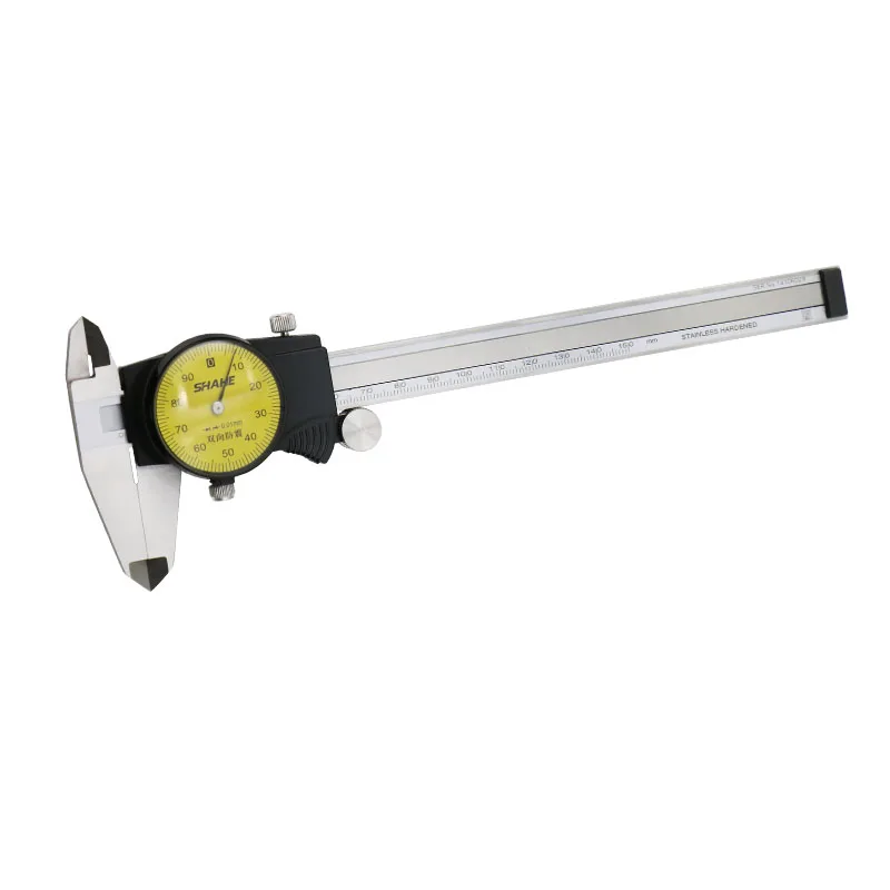 Tanie Shahe 0 150mm Metric Gauge narzędzie pomiarowe Dial suwmiarka suwmiarka odporna na wstrząsy 0.01mm