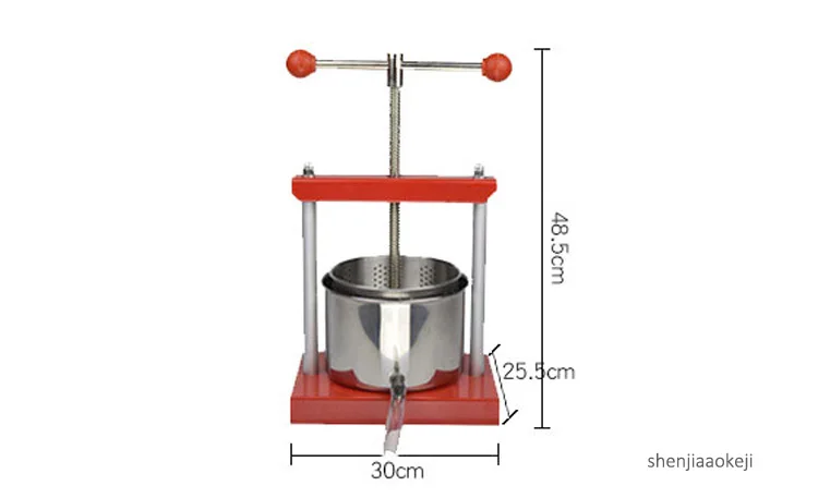 Ручная машина для прессования сока домашняя соковыжималка из нержавеющей стали самопивоварение виноград вино пресс машина Manor фруктовый фермент прижимная машина 1 шт