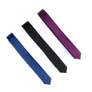 

Top Quality Solid Fashion Slim Ties for Men 3.5CM Skinny Narrow Necktie College Style Ceremony Party Tie with Luxury Gift Box
