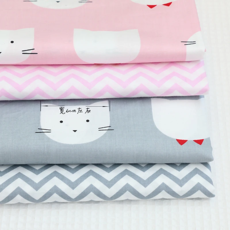 Хлопчатобумажная ткань для лоскутного шитья, скрапбукинга, скрапбукинга, жир Quaters, тильда, ткань, сделай сам, для шитья, Syunss, ткани для кошек, волнистый дизайн