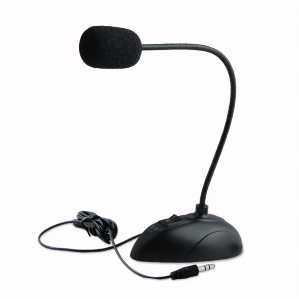 Flexible New 3 5mm Mini Studio Speech Mic Microphone Stand For Pc