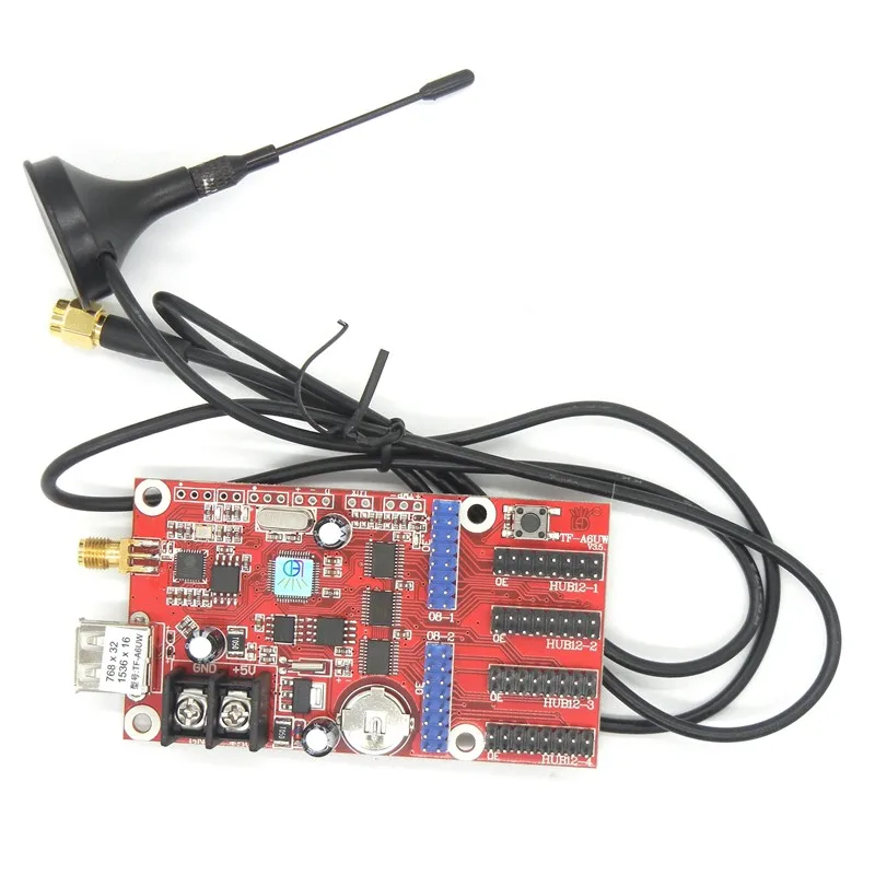 TF-A6UW Wi-Fi + USB СВЕТОДИОДНАЯ карта управления, 768*32,384*64 пикселей, одноцветная, двухцветная, беспроводная, p10,p13.33,p16,p4.75, светодиодный пульт управления (art.: 78997aa09) - 78997aa09