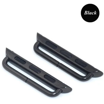 

42mm 38mm Connector Adapter for apple watch band 44mm 40mm 2PCS Stainless Steel Metal Adapter Tool iWatch 5/4/3/2 Accessories