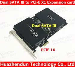 Бесплатная доставка DEBROGLIE DB-23561 двойной SATA III на диск PCIe SSD адаптер для Windows XP/7/8/10/сервер