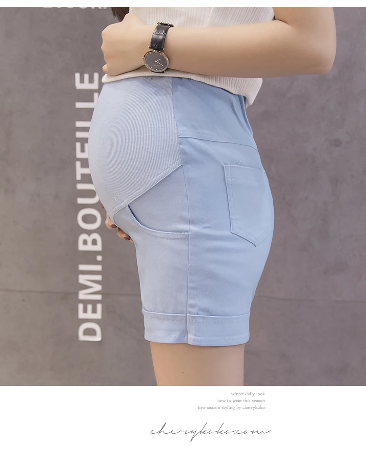 Летние шорты для беременных с эластичной резинкой на талии; Одежда для беременных; шорты для беременных; брюки для кормящих мам