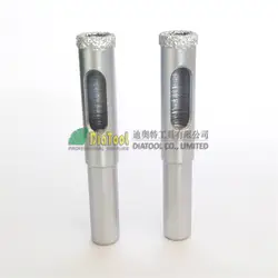 DIATOOL 2pcs Dia 12mm Vacuum Brazed Diamond Core Bits With Round Shank, Dry Or Wet Drilling Bits Free-shipping