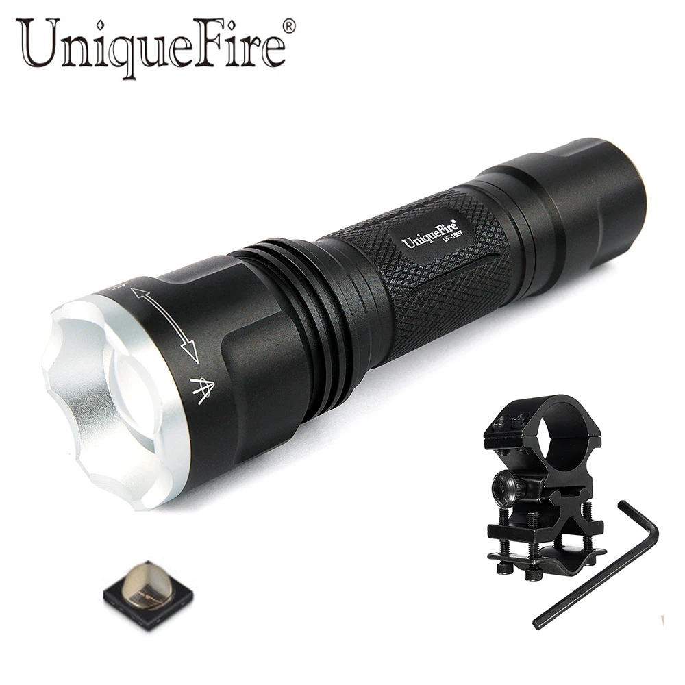 UniqueFire инфракрасный светодиодный фонарь 940nm с ночным видением зум-фонарь 3 режима +