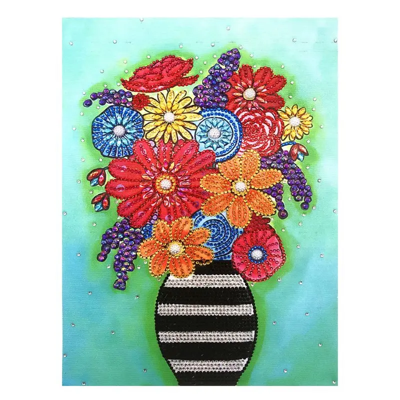 

Beautiful Flower 5D Special Shaped Diamond Painting Embroidery Needlework Rhinestone Crystal Cross Craft Stitch Kit DIY