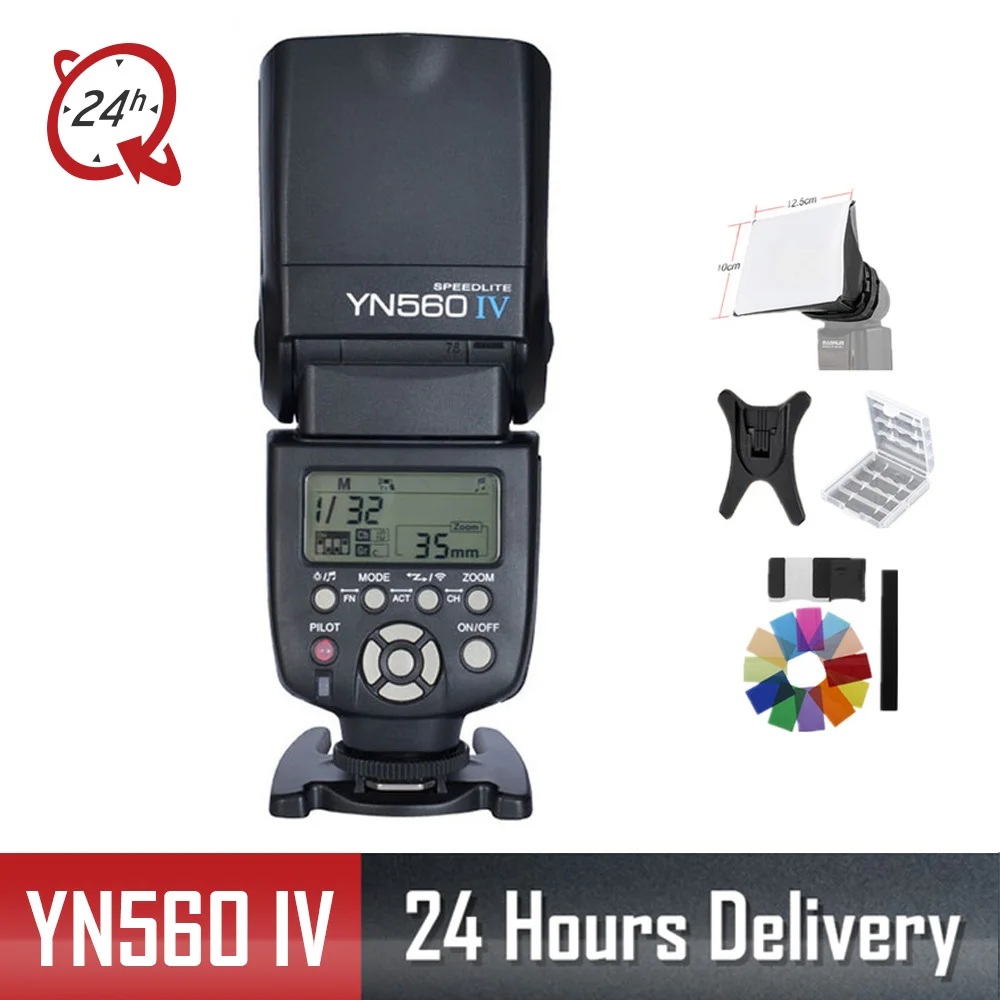 Горячая светодиодная лампа для видеосъемки Yongnuo YN560IV YN560 IV YN 560 Вспышка Speedlite для Canon Nikon Olympus Pentax с Светодиодная лампа для видеосъемки YongNuo RF603 II Беспроводной с триггером для вспышки - Цвет: YN560 IV