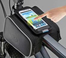 Téléphone Sac Pour Vélo Vélo Avant Cadre Vélo Selle Sac de Tube Sacoche Double Poche Pour iPhone 6 Samsung S7 Bord Note 5 LG G3 G4