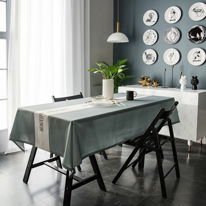 

Simanfei Linen Tablecloth High Quality Japan Style Cotton Linen Dinner Table Cloth for Restaurant Washable FreeShipping