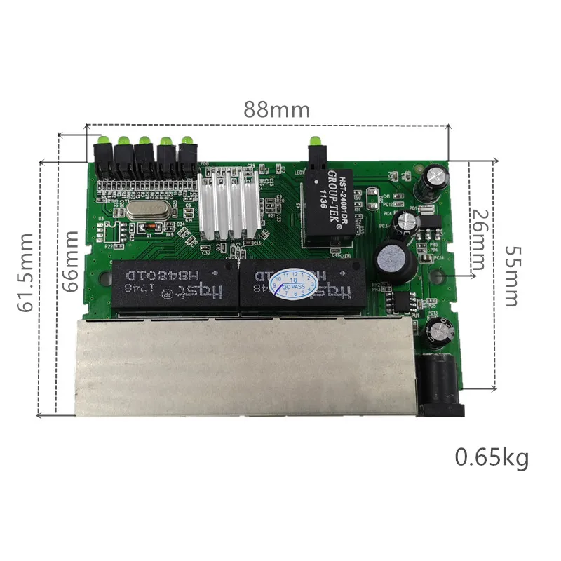 OEM 5 портовый гигабитный модуль-коммутатор дешевый сетевой модуль выключателя 10/100/1000 Мбит/с США ЕС plug switch lan combo