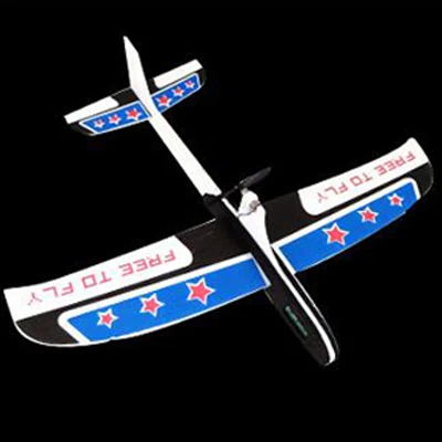 YANSION Upgraded Paper Foam Airplane Super Capacitor Electric Hand Throwing Free-Flying Glider DIY Airplane Model Education Toys 