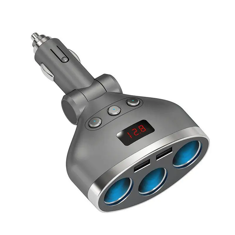 BEESCLOVER 5 в 1A/2.4A двойной USB автомобильный прикуриватель разветвитель адаптер СВЕТОДИОДНЫЙ монитор напряжения Авто Автомобильный USB Разъем конвертер r30