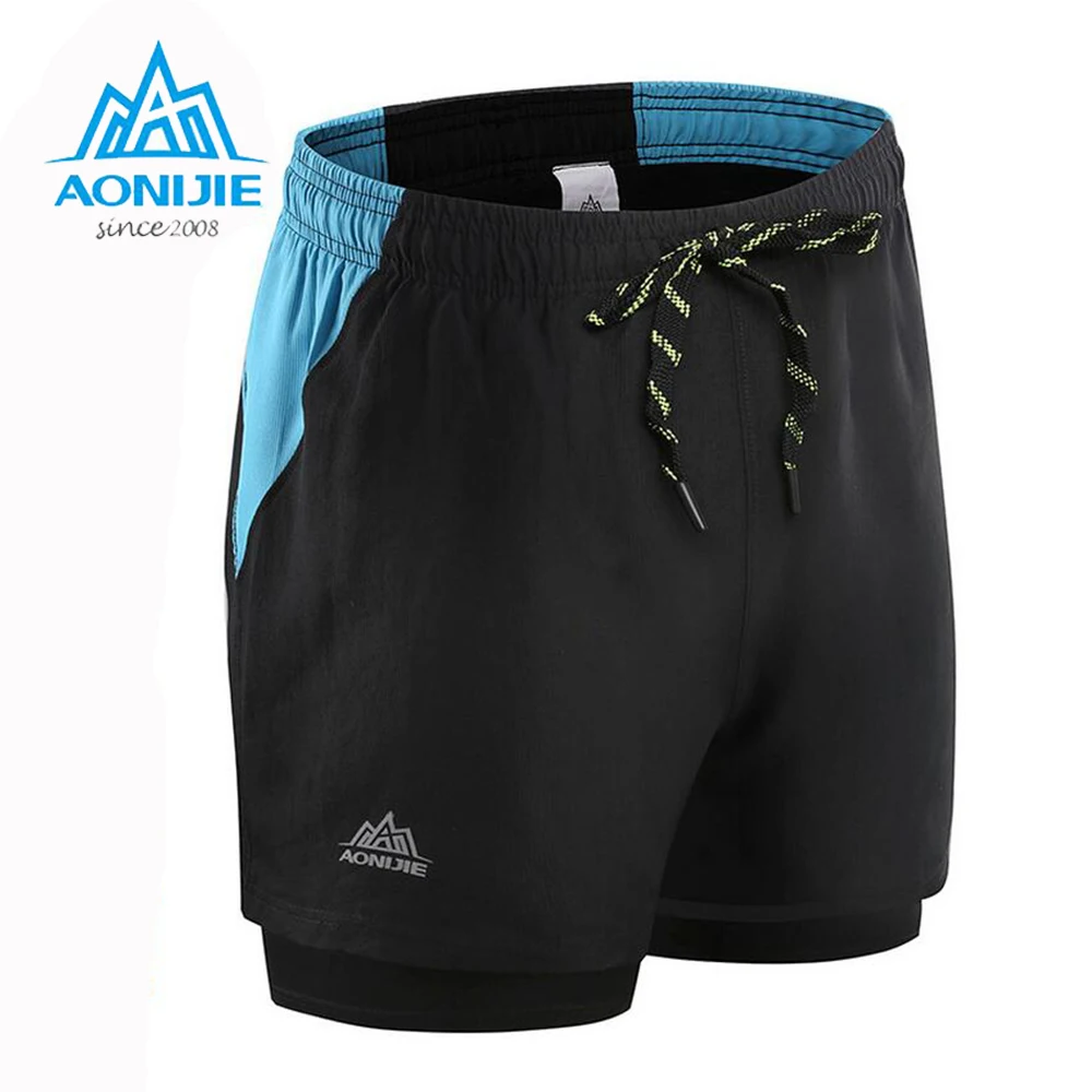 AONIJIE Male Professional Sports Shorts Men Quick Drying Breathable