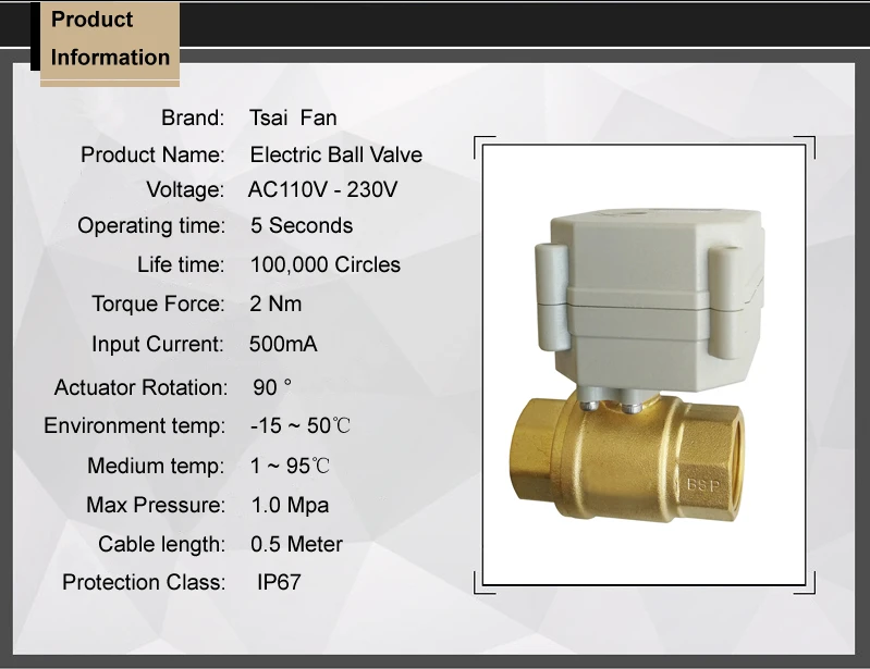 TF25-B2 série 2 vias dn25 elétrica desligar válvulas on off 5 segundo
