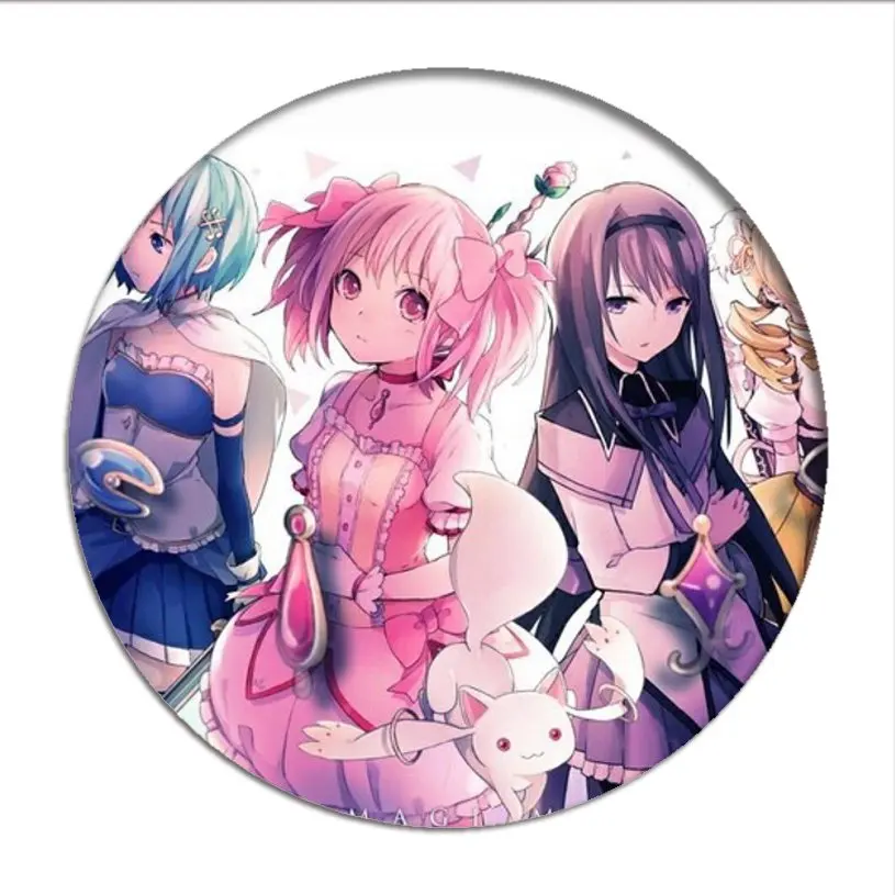 Puella Magi Madoka Magica Cosplay Badges Kaname Madoka Brooch Icon Akemi Homura Collection Breastpin for Backpacks Clothing goddess costume Cosplay Costumes