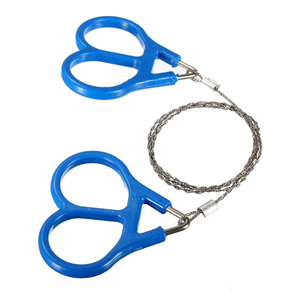 Outdoor Useful Stainless Steel Wire Chain Rope Saw Ring Scroll Emergency Travel Camping Hiking
