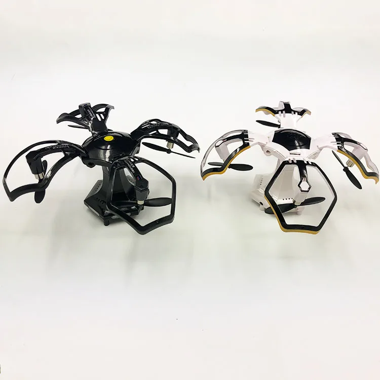 Сферический Квадрокоптер WiFi fpv с 0.3MP широкоугольный Камера давление воздуха, фиксированное по высоте складной 6-осевой 2,4G 4CH Дрон Квадрокоптер с дистанционным управлением