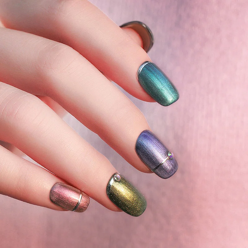 BORN PRETTY Chameleon Shell Pearl Gel Nail Polish Mermaid Soak off No Wipe Base Top Coat Nail Gel Reinforcement Gel Varnish