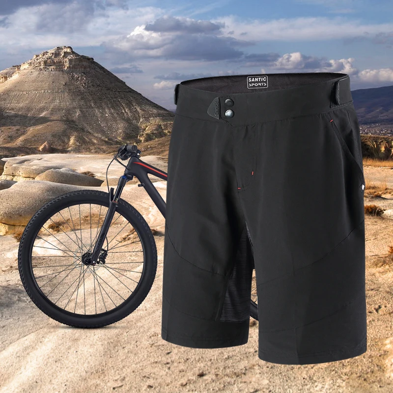 Santic Pro мужские велосипедные шорты черные MTB Fietsbroek горные Ciclismo Hombre M7C05088 | Спорт и