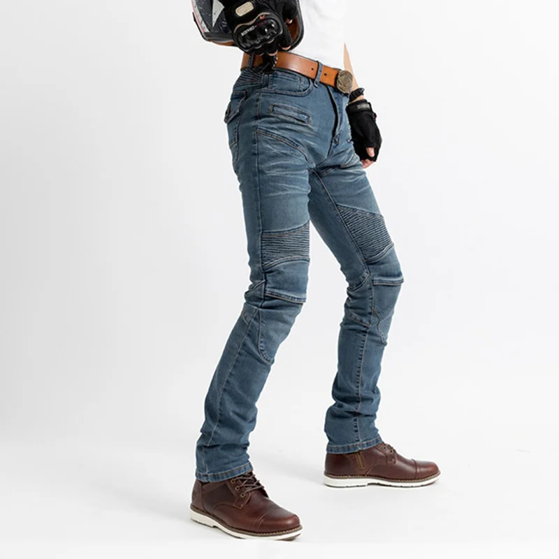 Новые всесезонные джинсы для езды на мотоцикле повседневные штаны для езды на мотоцикле для мужчин и женщин саморазвитие с наколенниками