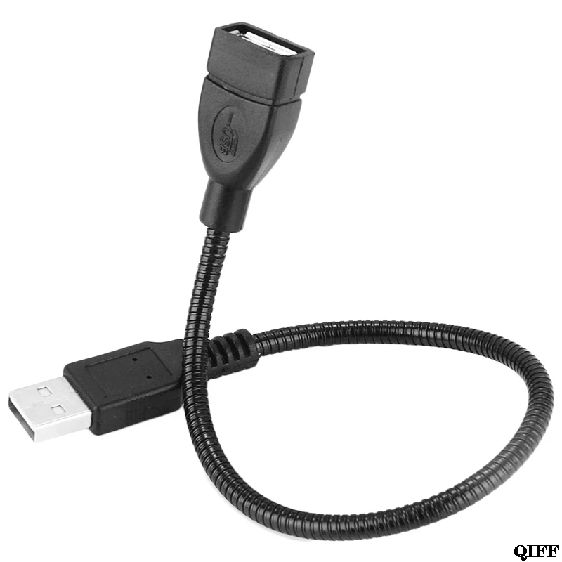 

Drop Ship&Wholesale Flexible Metal USB 2.0 Male To Female Data Power Cord Stand Extension Cable 30CM APR29