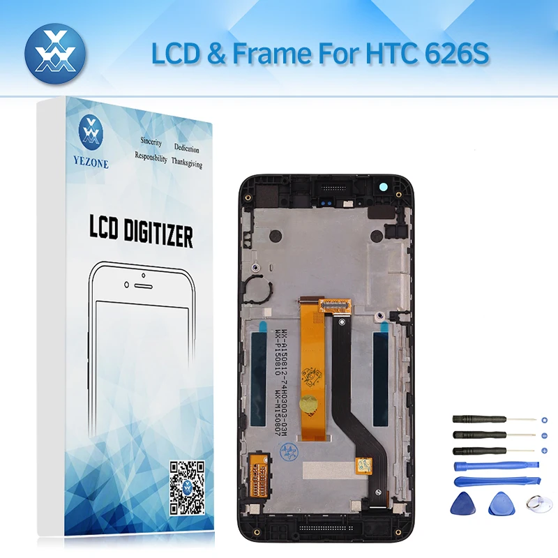 AAA For HTC Desire 626S D626S Lcd Frame Touch Screen Digitizer Glass Display Assembly 5 inch 100% Tested Mobile Replacement | Мобильные