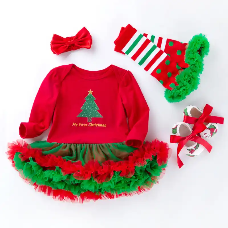 my first christmas outfit newborn girl