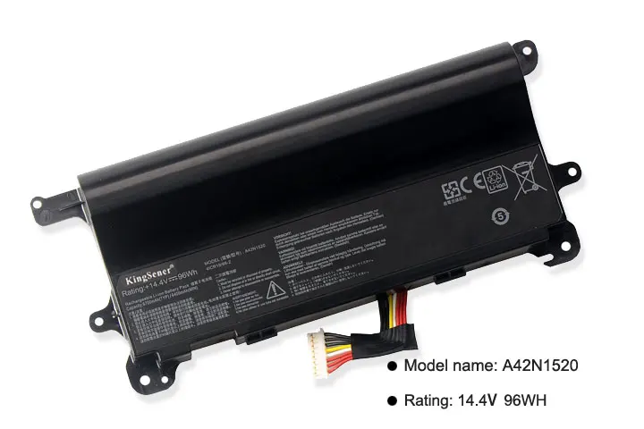 Kingsener A42N1520 ноутбука Батарея для ASUS ROG GFX72 GFX72VY G752VY A42LM9H GFX72VL6700 GFX72VT6700 GFX72VY6820 14,4 V 96WH
