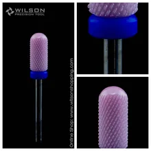 Розовый керамический сверло для ногтей-гладкая верхушка бит-средний(612026