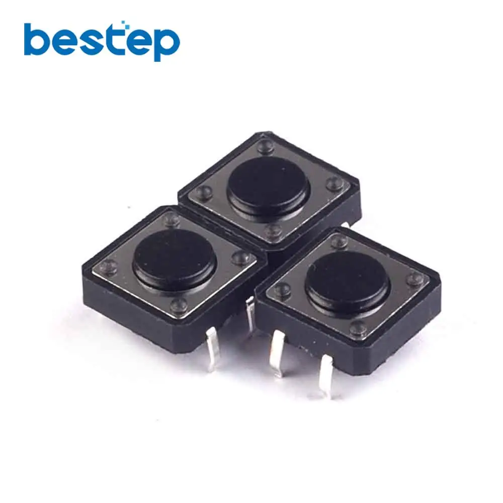 50PCS SMD 12x12x4.3mm Tactile Switches Push Button Tact Switch 12*12*4.3mmin Integrated