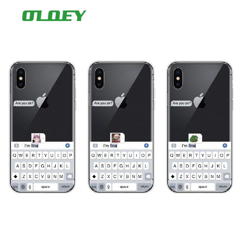 Funny Meme Are You Ok I Am Fine Soft Clear Phone Case Cover Fundas Coque For Iphone 1112 Pro Max 6 7 7plus 5s 8 8plus X Xs Max Clear Phone Cases Phone Casesfor