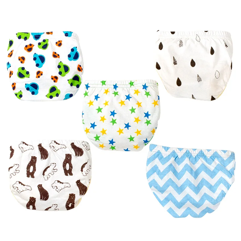 

5 PCS/Lot Boys Panties Cotton Briefs Underwear for Kids Children 1-6 Years Toddler Baby Underpants