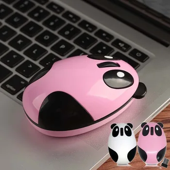 

Elisona Cartoon Panda Style Mini Rechargeable 2.4GHz Wireless Computer Optical Mouse for Win Mac Linux Andriod IOS Computer