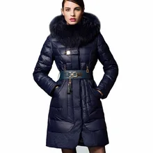 2016 Winter Jacket Women Plus Size Luxury Raccoon Fur Hooded Duck Down Jackets Women Winter Down Coat Long Outerwear Parkas 029