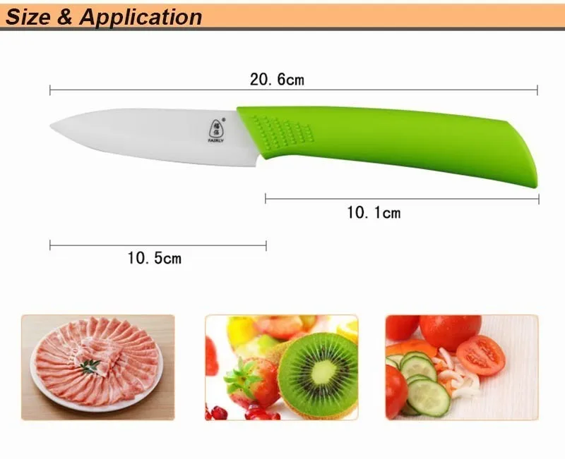 " Фруктовый Овощной керамический кухонный нож с ножнами