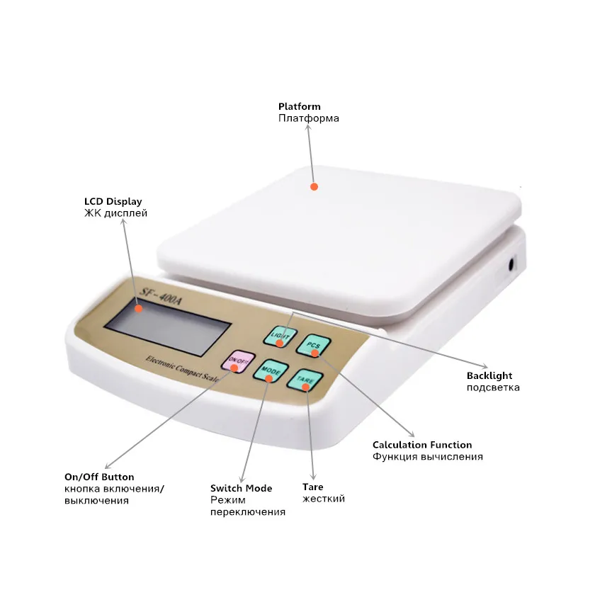 Kopen 10Kg 1G Digitale Weegschaal Gewicht Postal Keuken Tellen Weegschaal Elektronische Lcd Display Met Achtergrondverlichting 30% Off