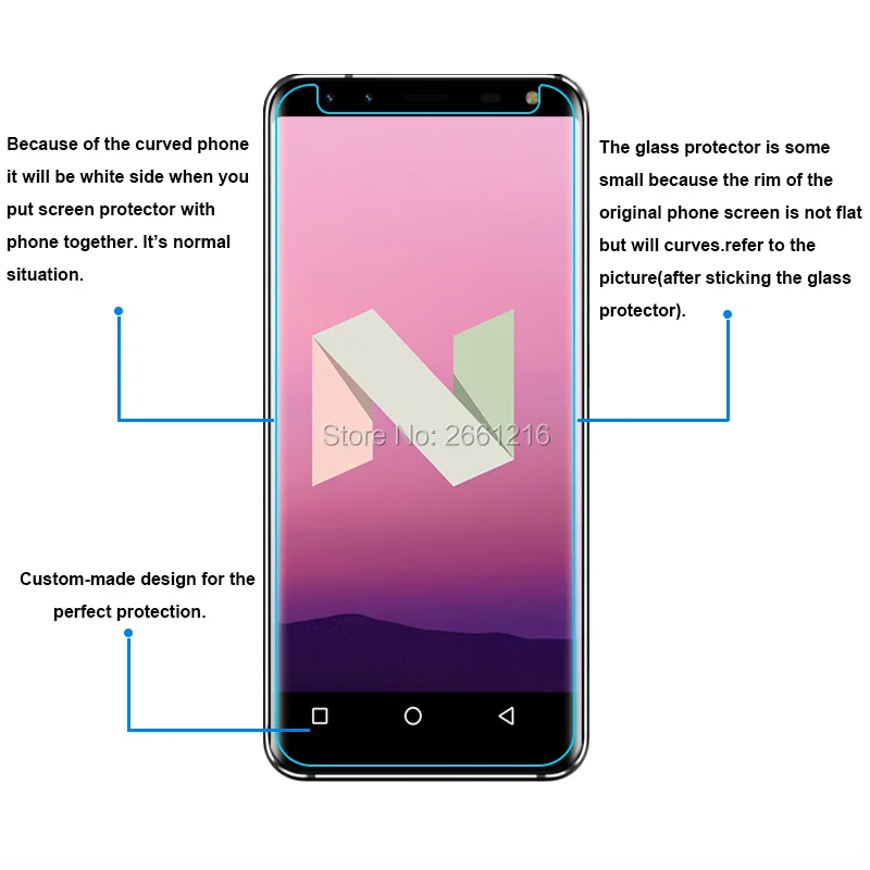 2 шт./лот для Leagoo S 8 закаленное Стекло с уровнем твердости 9 H 2.5D Премиум Экран