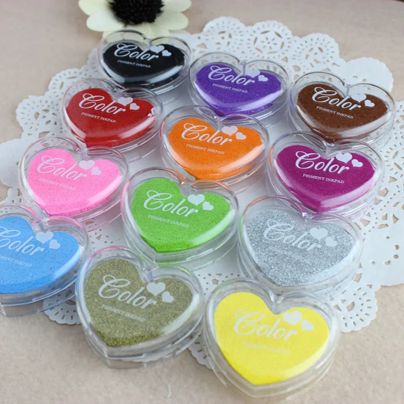 1 Pcs/lot DIY Cute Kawaii Plastic Ink Pad Stamp Inkpad For Decoration Photo Album Scrapbooking Inkpads Stationery