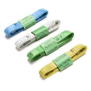 

2 Pcs/lot Soft Flat 60 Inch 1.5 M Body Measuring Ruler Sewing Tailor Tape Measure Random Color