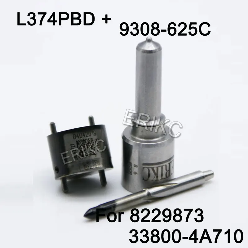 

ERIKC Fuel Injector Repair Kit Sets 7135-573 Include Valve 9308-625C Nozzle L374PBD for Injector 8229873, 33800-4A710