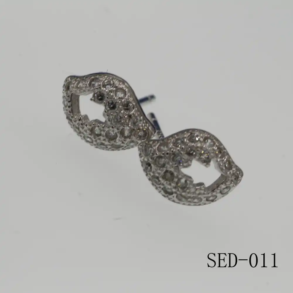 Новый Бесплатная доставка изделия действительно 925 серебро клевера серьги круглые набор циркон цветок и листья серебряные серьги