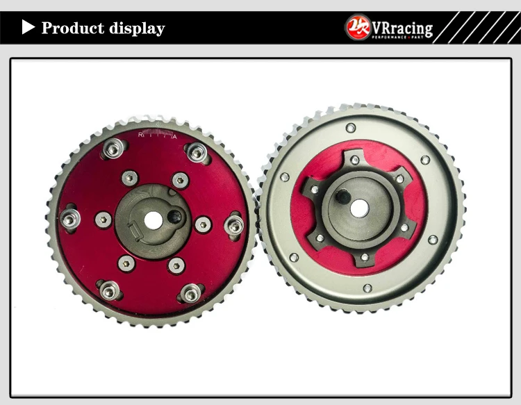 VR RACING-регулируемый кулачок шестерни шкив для BMW E21 E28 E30 E34 E36 318i(2 шт) Красный VR6537R