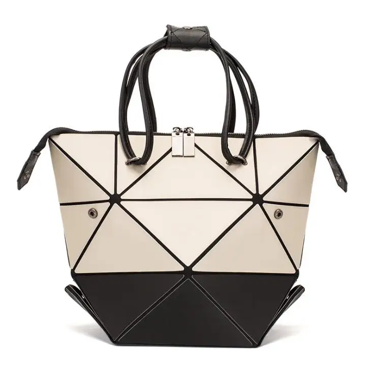 Геометрические цветные складные женские сумки, алмазные стеганые, различные модели, женская сумка на плечо, Дамская брендовая лазерная сумка - Цвет: Light Gold