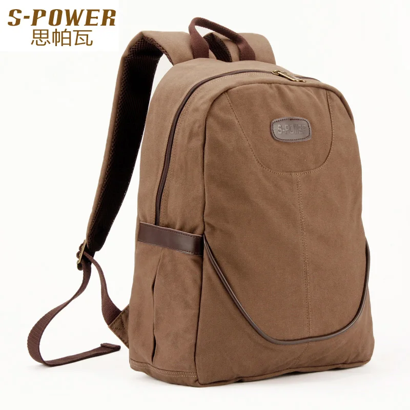 

New fashion student school bag, men's backpack travel bag, fashion canvas backpacks for male, men casual canvas bags