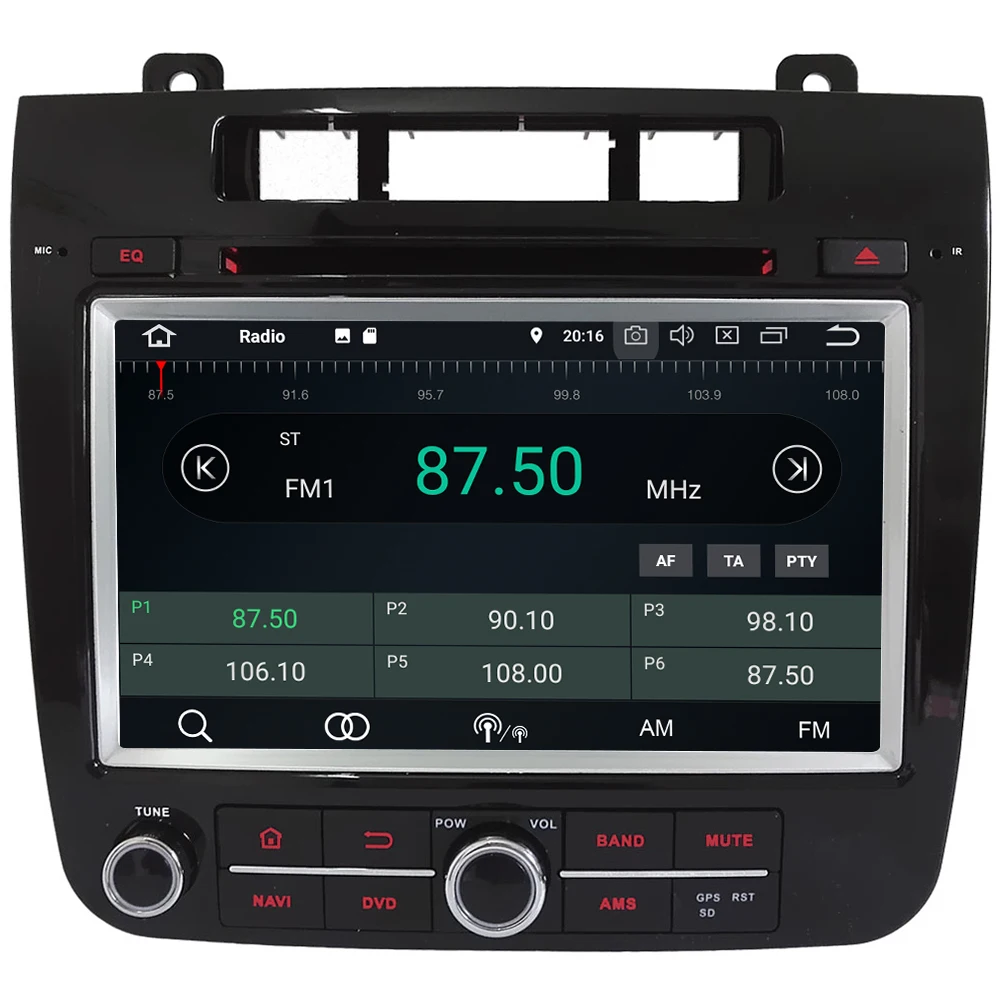 Top 8" Octa Core 4G Android 8.1 4GB RAM 64GB ROM RDS Car DVD Player Radio Head Unit GPS Glonass For Volkswagen VW Touareg 2010-2016 3