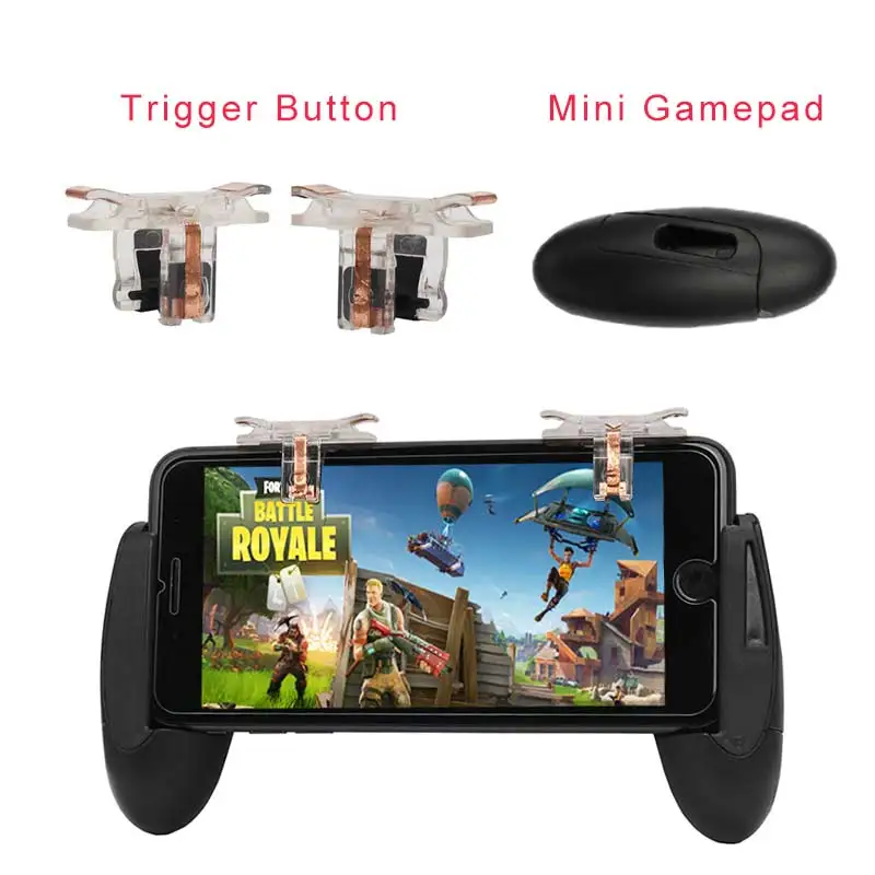 

For PUBG STG FPS Game Trigger Cell Phone Mobile Controller Fire Button Gamepad L1R1 Aim Key Joystick for iphone Android