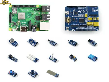 

Raspberry Pi 3 Model B+, the Third Generation Pi Development Kit, Expansion Board ARPI600, Various Sensors