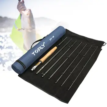 

Professional 7 Section Wood Handle Carbon Fiber Telescopic Fly Fishing Rod